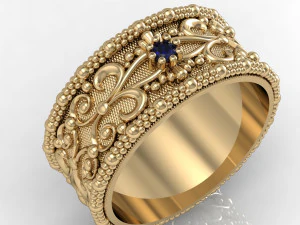 модное обручальное кольцо 3D Принт Модель