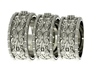 fashion wedding ring Modelo de impresión 3D