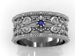 fashion wedding ring Modelo de impresión 3D