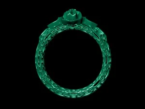 fashion ring grid 3D Print Model