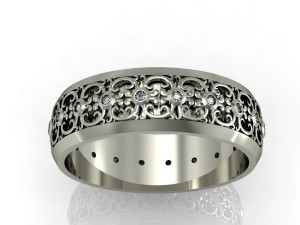 fashion wedding ring 3D Print Model