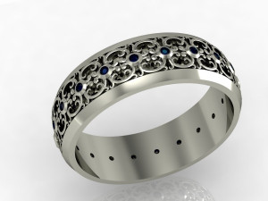 fashion wedding ring 3D Print Model