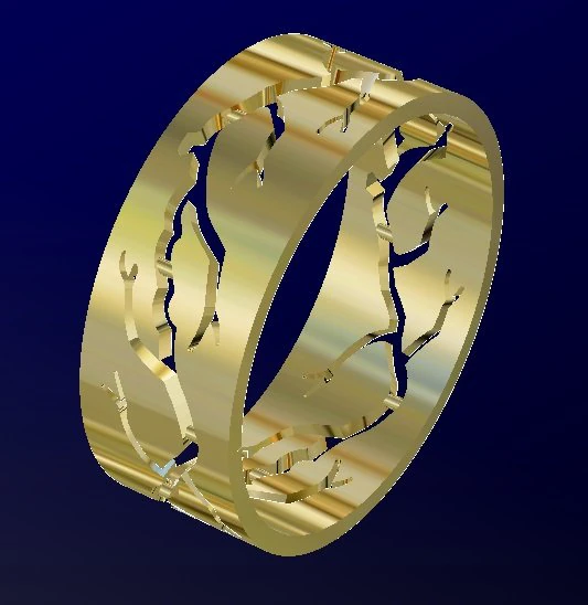 fashion wedding ring 3D Print Model .c4d .max .obj .3ds .fbx .stl .blend 