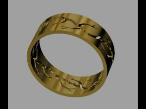 fashion wedding ring 3D Print Model
