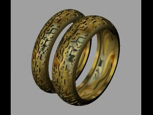 obrączki motocyklowe Model do druku 3D