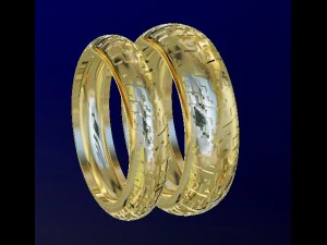 bikers wedding rings 3D Print Model