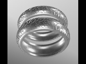 bikers wedding rings 3D प्रिंट मॉडल