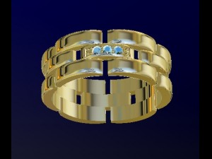 chain wedding ring 3D प्रिंट मॉडल