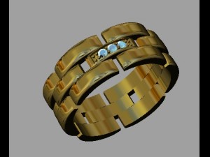 chain wedding ring 3D प्रिंट मॉडल