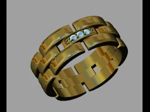 chain wedding ring 3D Print Model