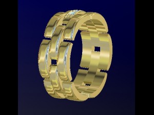 chain wedding ring 3D प्रिंट मॉडल