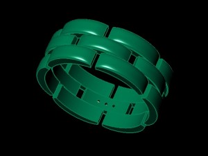 chain wedding ring 3D प्रिंट मॉडल
