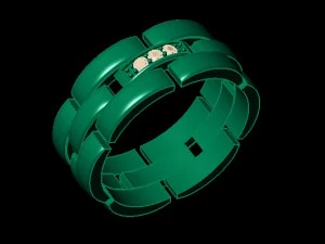 chain wedding ring 3D Print Model