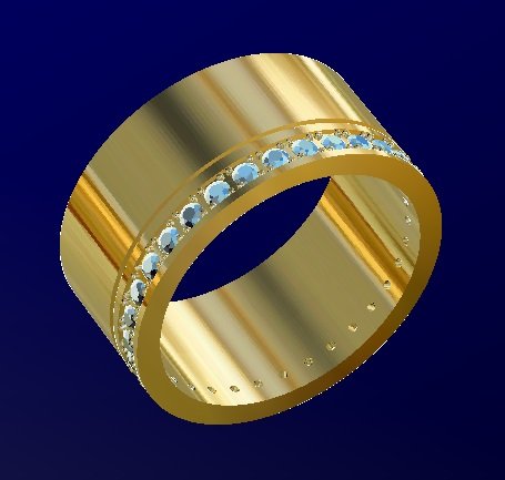 wedding ring with gems Modelo de Impressão 3D .c4d .max .obj .3ds .fbx .stl .blend 