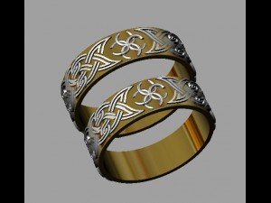 slavonic wedding ring 3D प्रिंट मॉडल