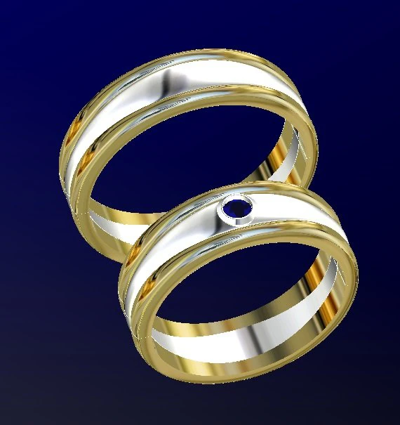 wedding ring with gem 3D Print Model .c4d .max .obj .3ds .fbx .stl .blend 