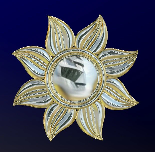 sun pendant 3D Print Model .c4d .max .obj .3ds .fbx .stl .blend