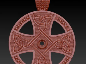 celtic pendant with and without gems 3D Print Model