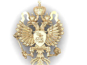 new coat of arms of the russian empire of the 19th century 3D Print Model