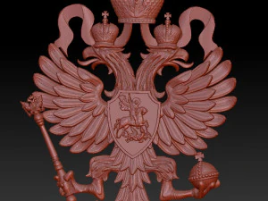 new coat of arms of the russian empire of the 19th century 3D Print Model