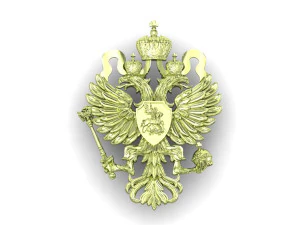 new coat of arms of the russian empire of the 19th century 3D Print Model