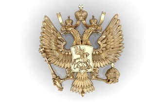 new russian two-headed eagle coat of arms 3D Print Model