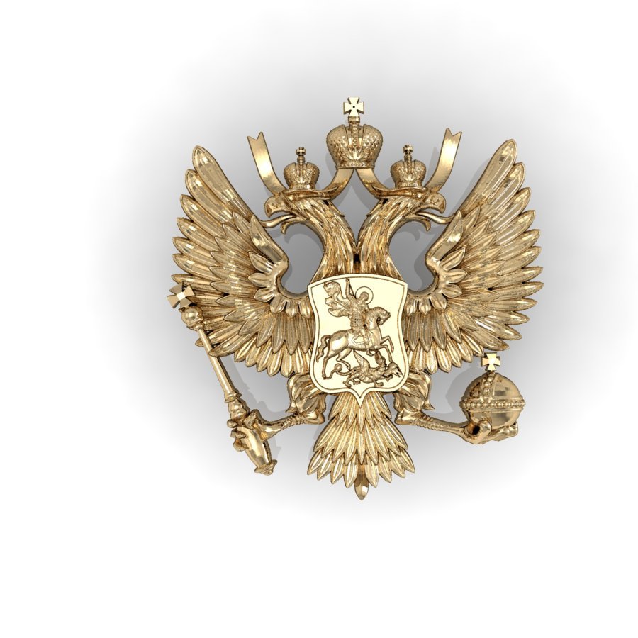 New Russian Two Headed Eagle Coat Of Arms 3d Model In Signs