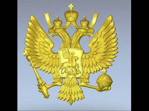 new russian two-headed eagle coat of arms 3D Print Model