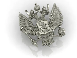 new russian two-headed eagle coat of arms 3D Print Model