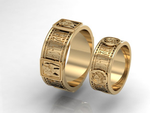 wedding rings evangelists 3D प्रिंट मॉडल