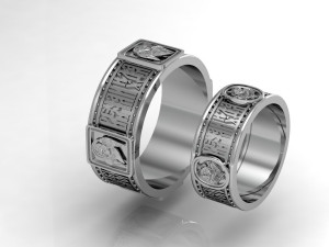 wedding rings evangelists 3D प्रिंट मॉडल
