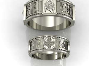 wedding rings evangelists 3D प्रिंट मॉडल