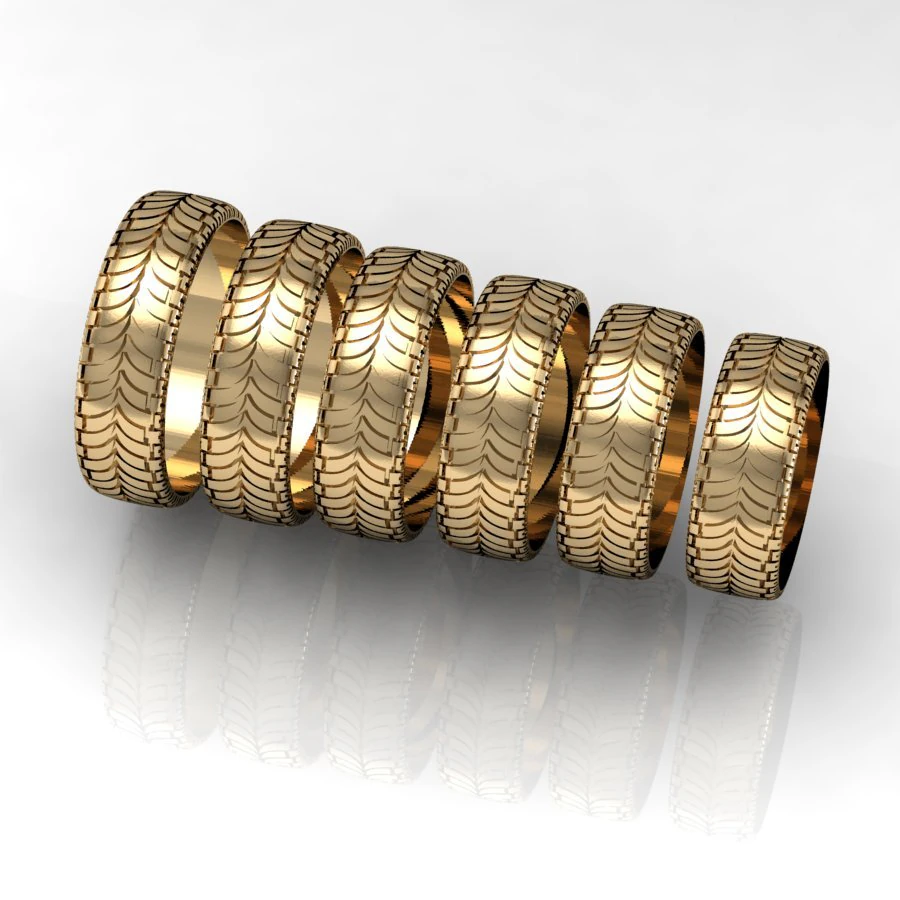 biker wheel wedding ring 3D Print Model .c4d .max .obj .3ds .fbx .stl .blend 