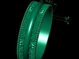 wedding ring with diamond face 3D प्रिंट मॉडल