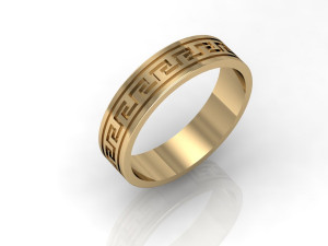 fashion greek wedding ring 3D प्रिंट मॉडल