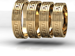 fashion greek wedding ring 3D प्रिंट मॉडल