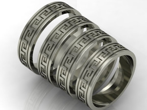 fashion greek wedding ring 3D प्रिंट मॉडल