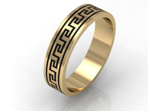fashion greek wedding ring 3D-printmodel