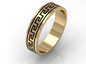 fashion greek wedding ring Modelo de Impressão 3D