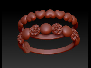 2 fashion rings 3D 프린트 모델
