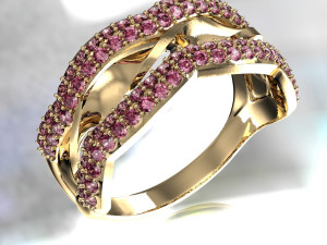 fashion right hand ring 3D प्रिंट मॉडल