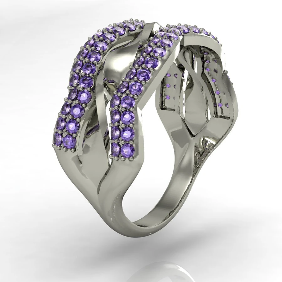 fashion right hand ring 3D Print Model .c4d .max .obj .3ds .fbx .stl .blend 