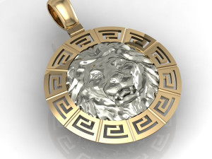lion pendant 3D प्रिंट मॉडल