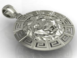 lion pendant 3D प्रिंट मॉडल