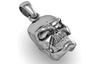 beautyful pendant angry scull 3D प्रिंट मॉडल