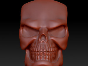 beautyful pendant angry scull 3D Baskı Modeli