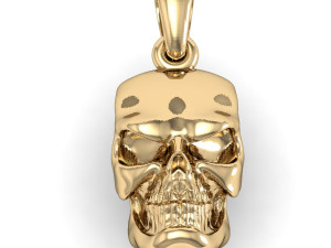 beautyful pendant angry scull 3D Baskı Modeli