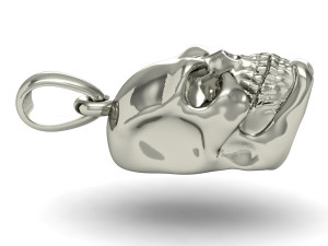 beautyful pendant angry scull 3D Baskı Modeli