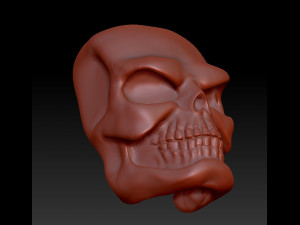 beautyful pendant angry scull 3D Baskı Modeli
