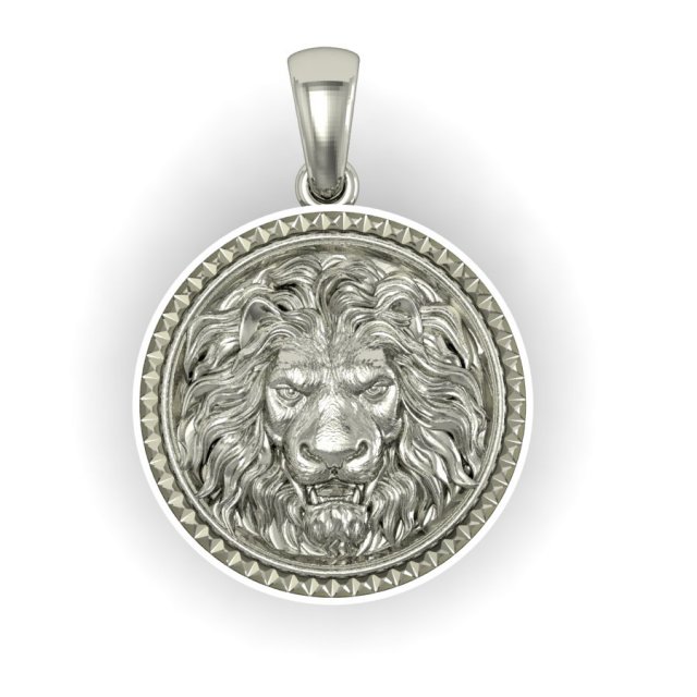 pendant with angry lion 3D Druckmodell .c4d .max .obj .3ds .fbx .stl .blend